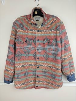 Cody James M Southwestern Sherpa Lined Western Shacket