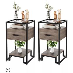 2 Nightstands. Barely used. 