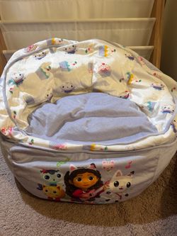 DreamWorks Gabby's Dollhouse Purple Polyester Bean Bag Chair