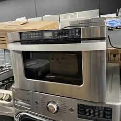 Sharp Stainless Steel 24” Wide Microwave Drawer 