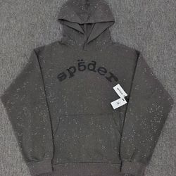 smokey grey vvs spider hoodie