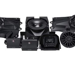 MB Quart MBQX-STG5-1 X3 Radio, Speakers, Rear Cans, Sub, Amps,Black

