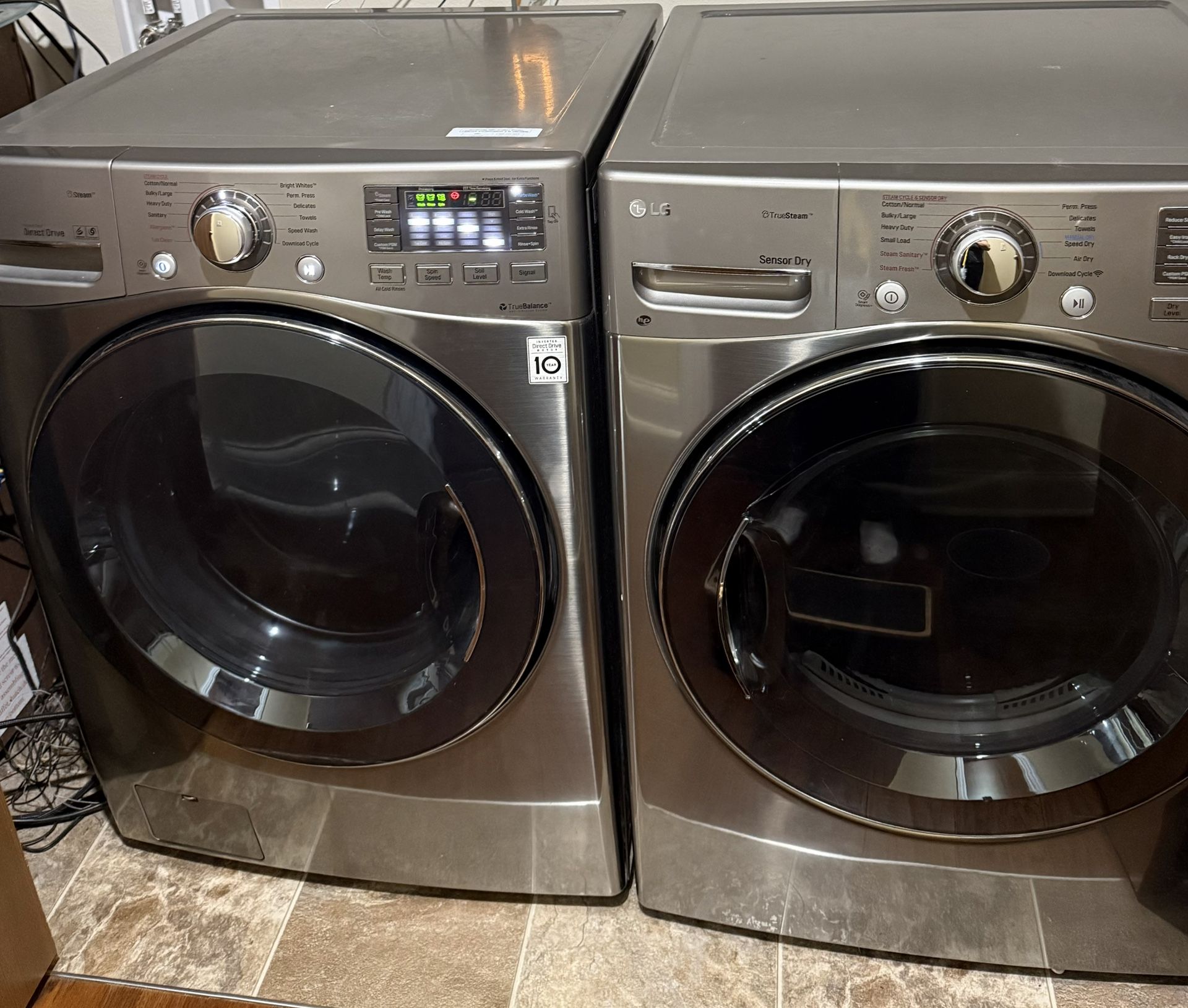 LG washer, and dryer set