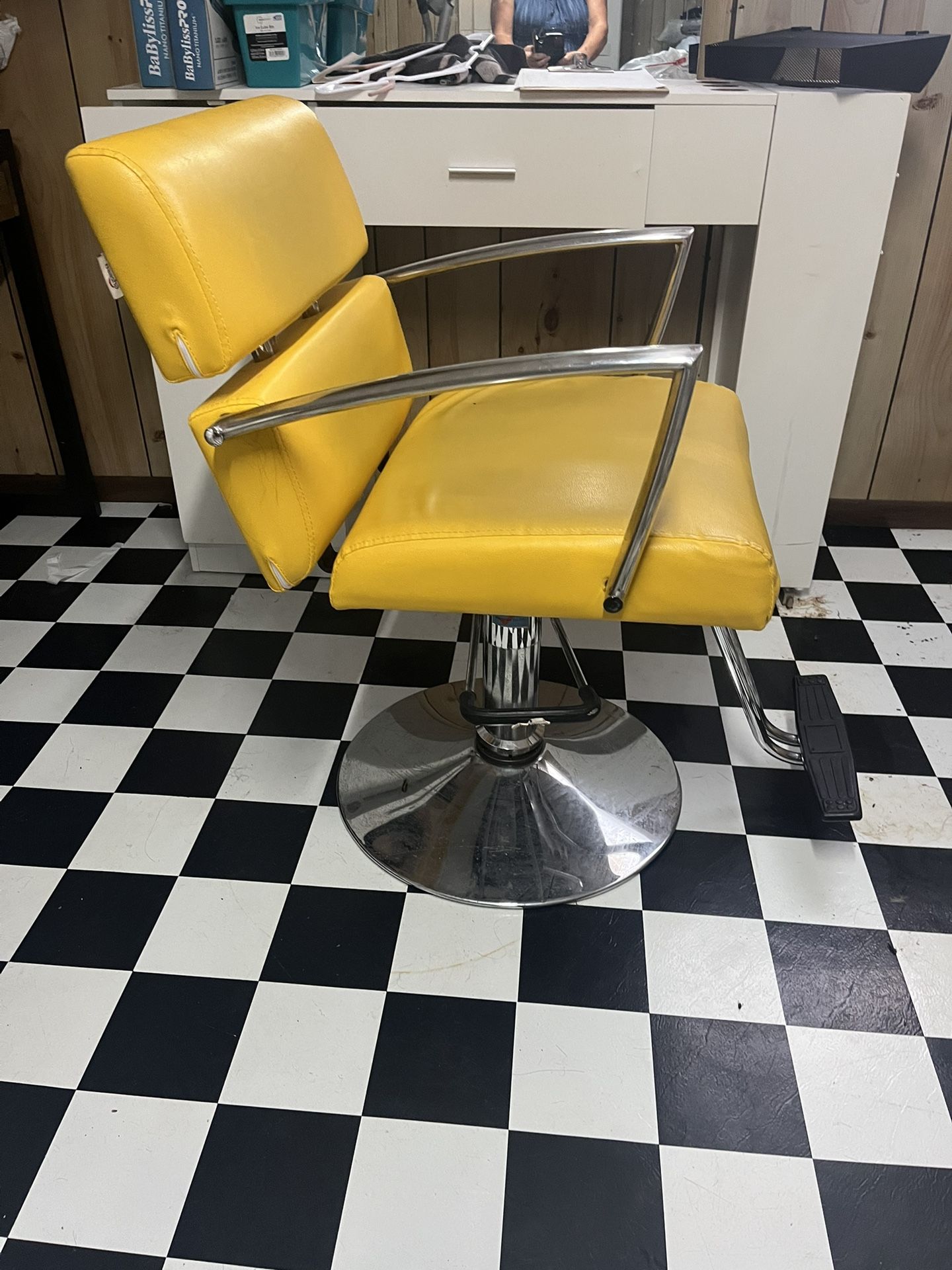 Shampoo Bowl And Styling Chair.
