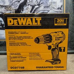 NEW DEWALT 20V BRUSHLESS 1/2 HAMMER DRILL 