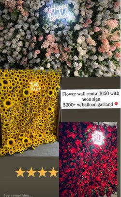 Flower wall