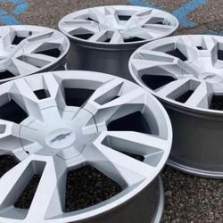 22”  GMC SIERRA WE FINANCE CHEVROLET CHEVY SILVERADO SUBURBAN RIMS WHEELS SET NEW 