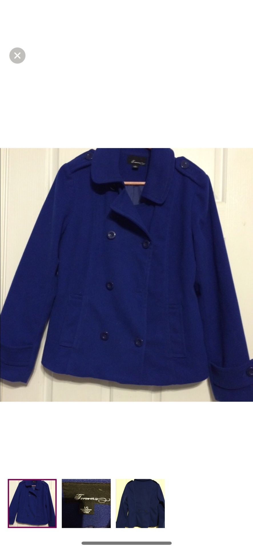 Ladies Coat Size Large