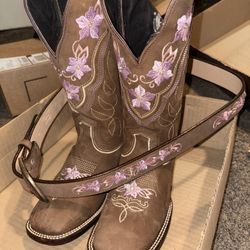 Botas Vaqueras Con Cinto