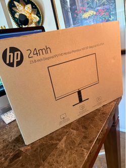 HP 24mh FHD Monitor - Computer Monitor with 23.8-Inch IPS Display (1080p) - Built-in Speakers and VESA Mounting - Height/Tilt Adjustment for Ergonomic