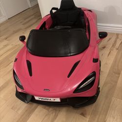 Kids Ride-on Car Licensed McLaren 765LT Battery Powered Electric Vehicle, w/Parent Remote, Music Player Pink