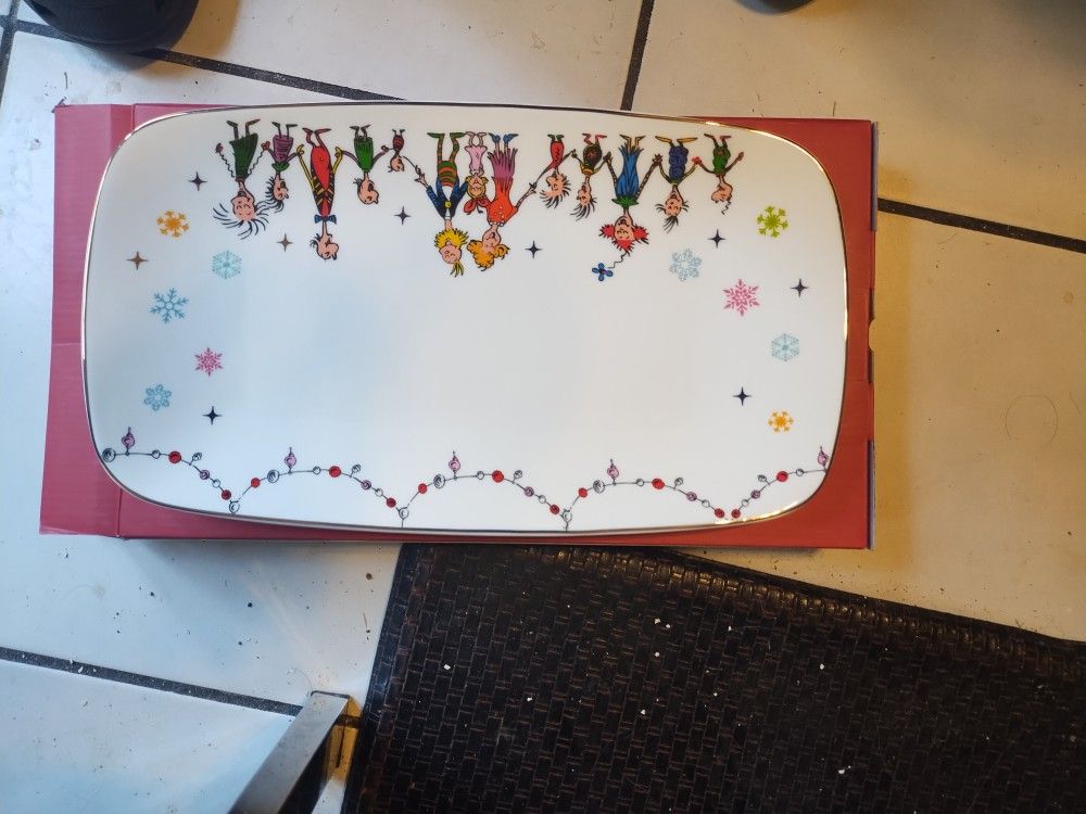 Christmas Platter Dr. Seuss