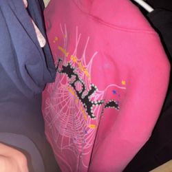  Pink Sp5der Hoodie
