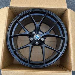 19” Satin Black BBS RIA Style Wheels Rims fits F30 F32 F36 F22 F87 F80 F82 F10 19x9.5 +35 5x120