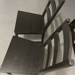 2 IKEA Wooden Chairs 