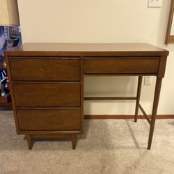 Vintage mid century modern walnut Desk circa 1960s