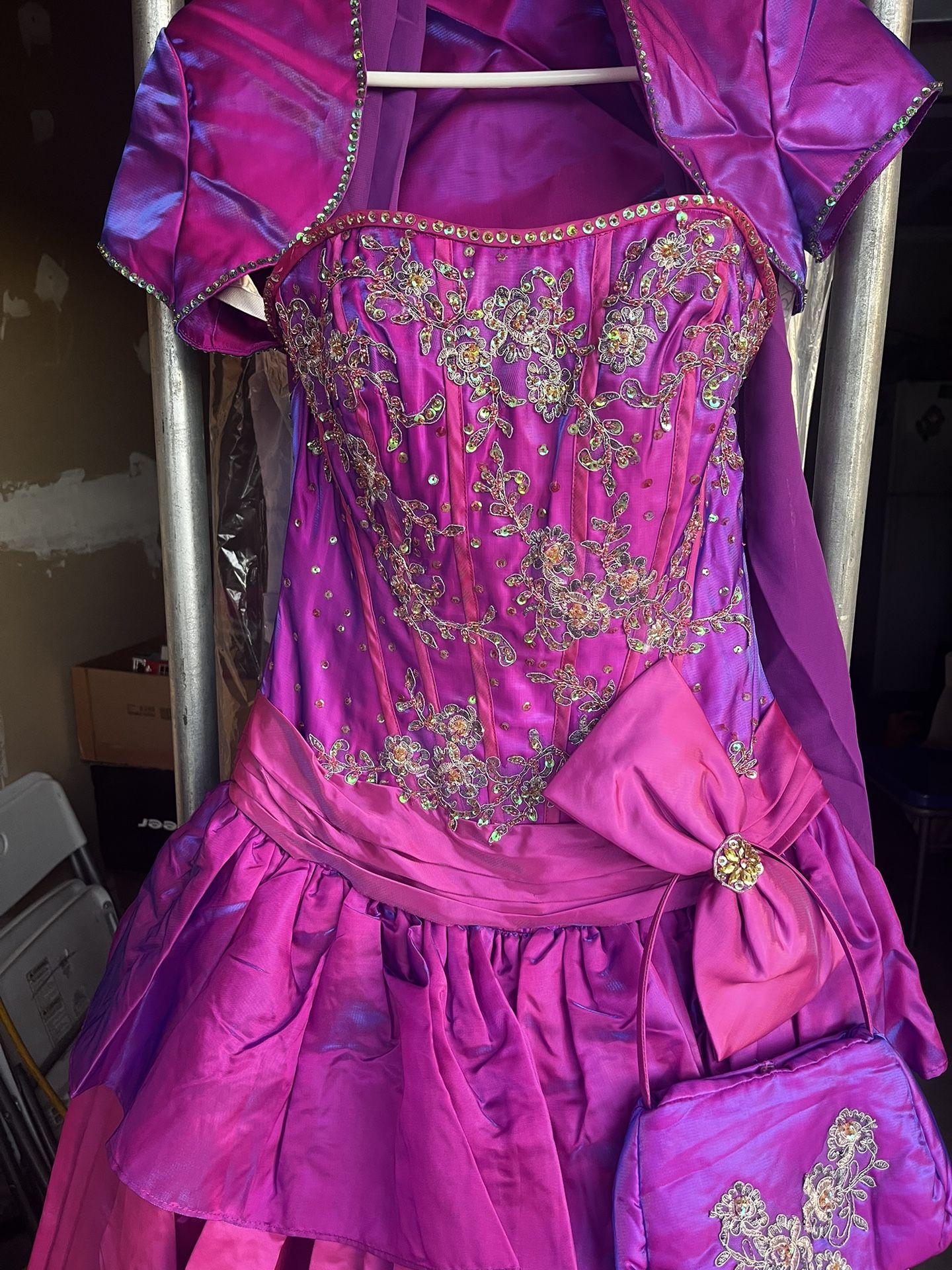 Purple Quince Dress Size 8 