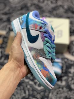 Futura Laboratories x Dunk Low SB 'Bleached Aqua' Sample