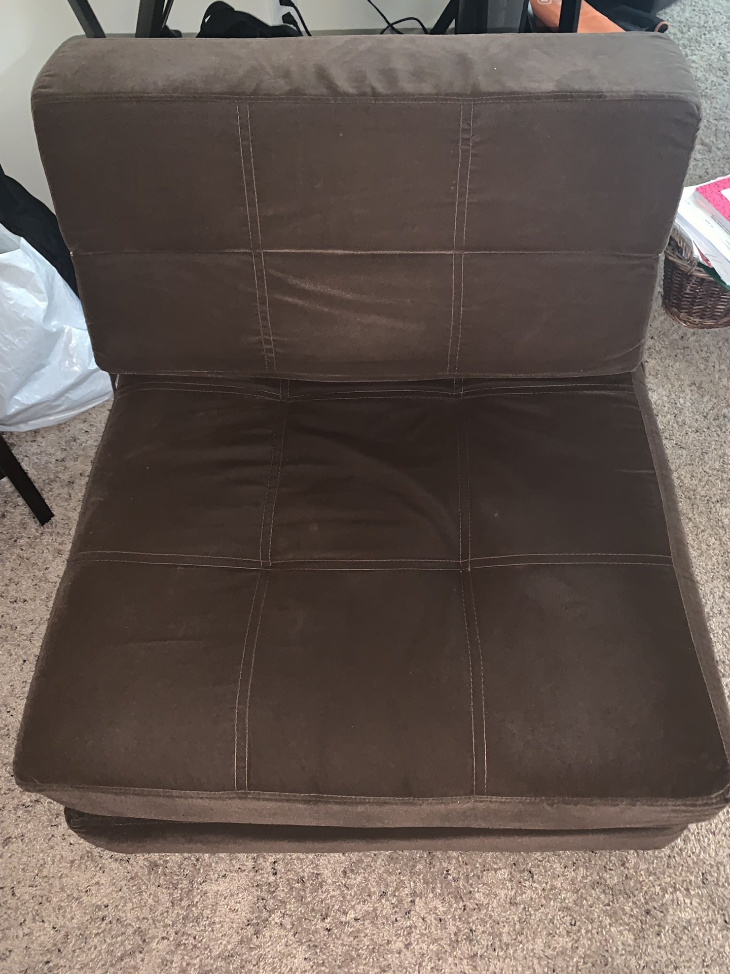Foam twin flip chair/bed