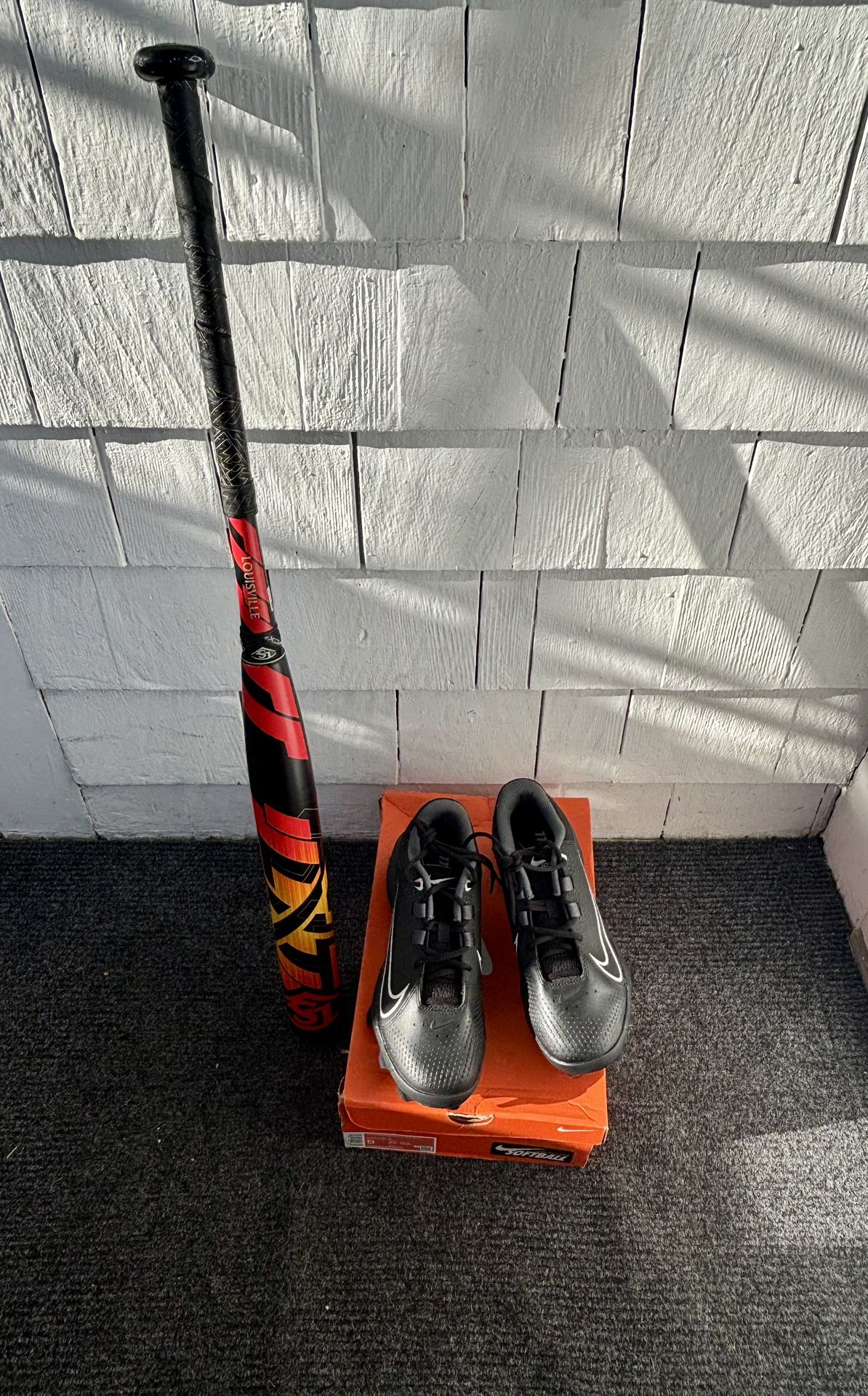Softball Bat & Cleats