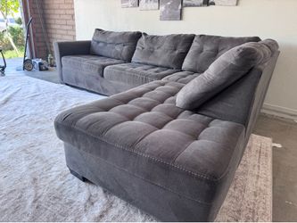 Gray sectional sofa couch sala