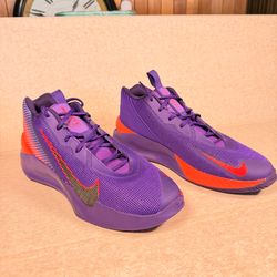 Nike GT Jump Academy Men’s Low Top Mesh Basketball Sneakers Purple/Orange 11.5 US/ 10.5 UK