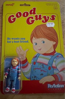 SUPER7 Child’s Play Chucky Reaction Figure, Multi-Colored, MIB Good Guy Doll