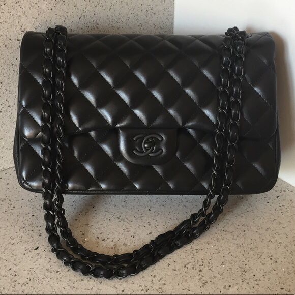 Chanel all black bag