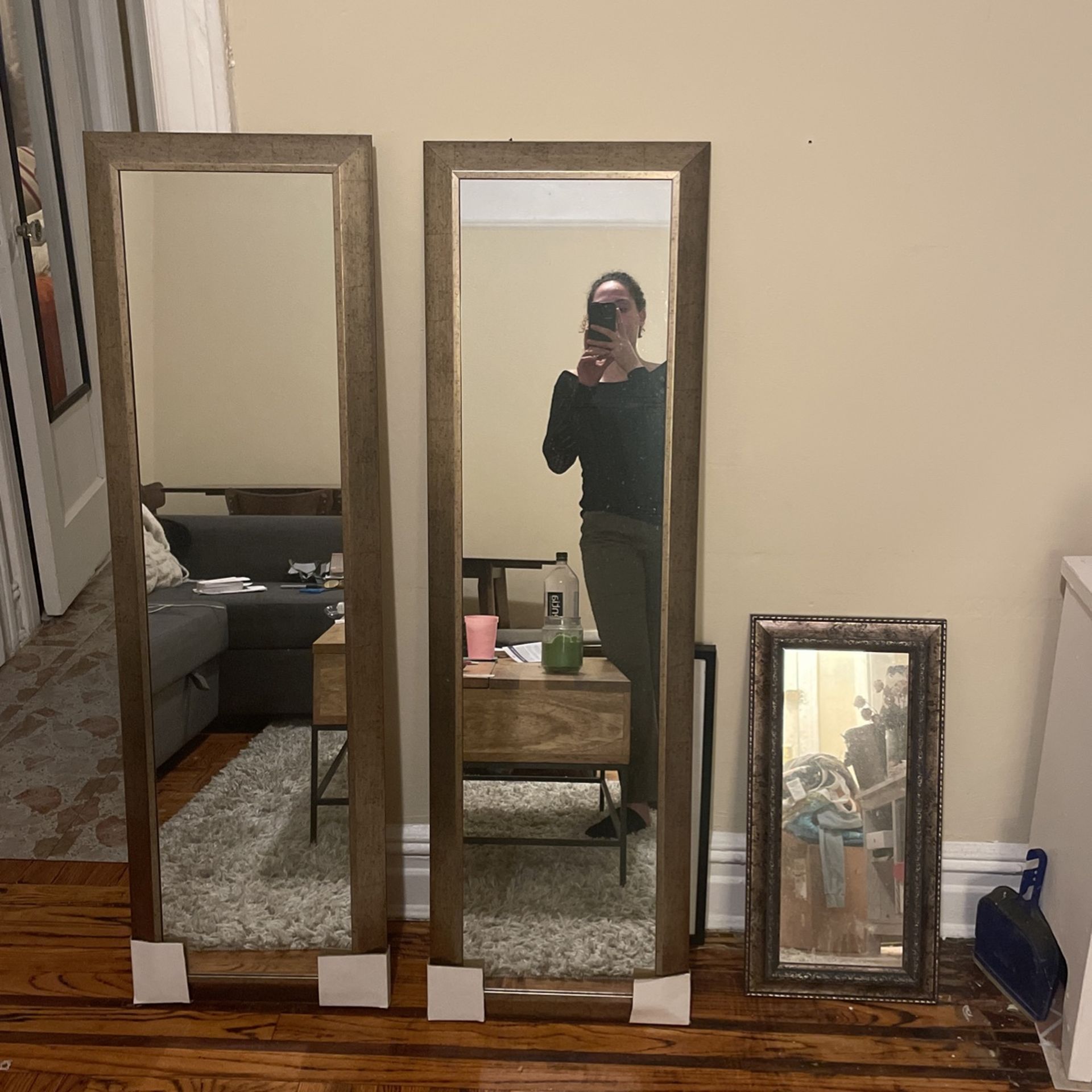 2 Long Mirrors One Short 