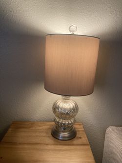 Beige Lamp - Crystal Top