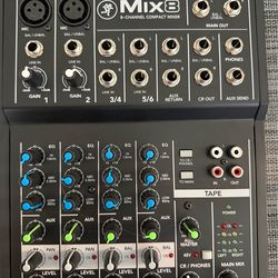 Complete Audio Setup – Mixer + 2 Mics + Cables – Ready to Use
