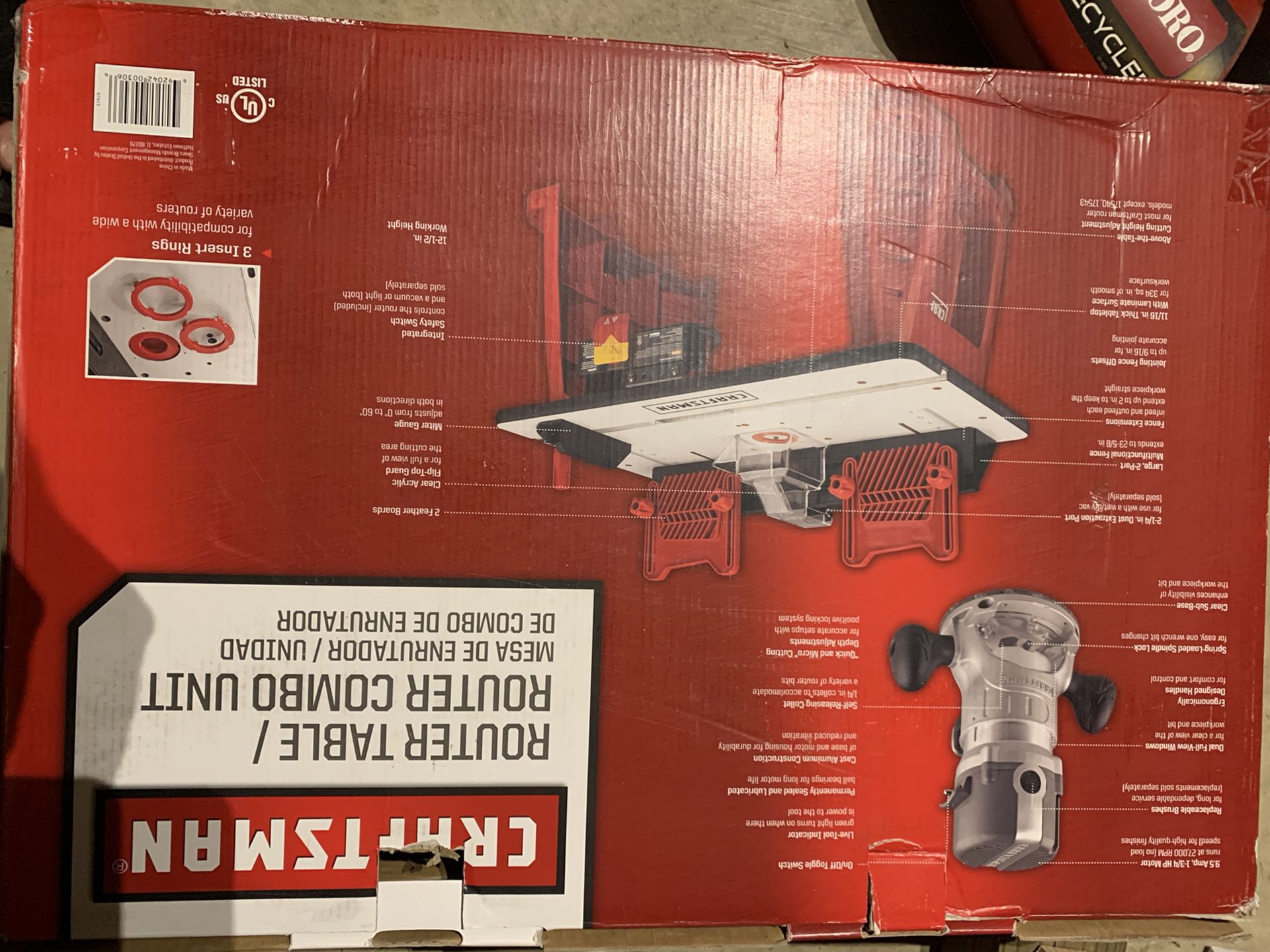 NEW: Craftsman Router Table Combo Unit 37595