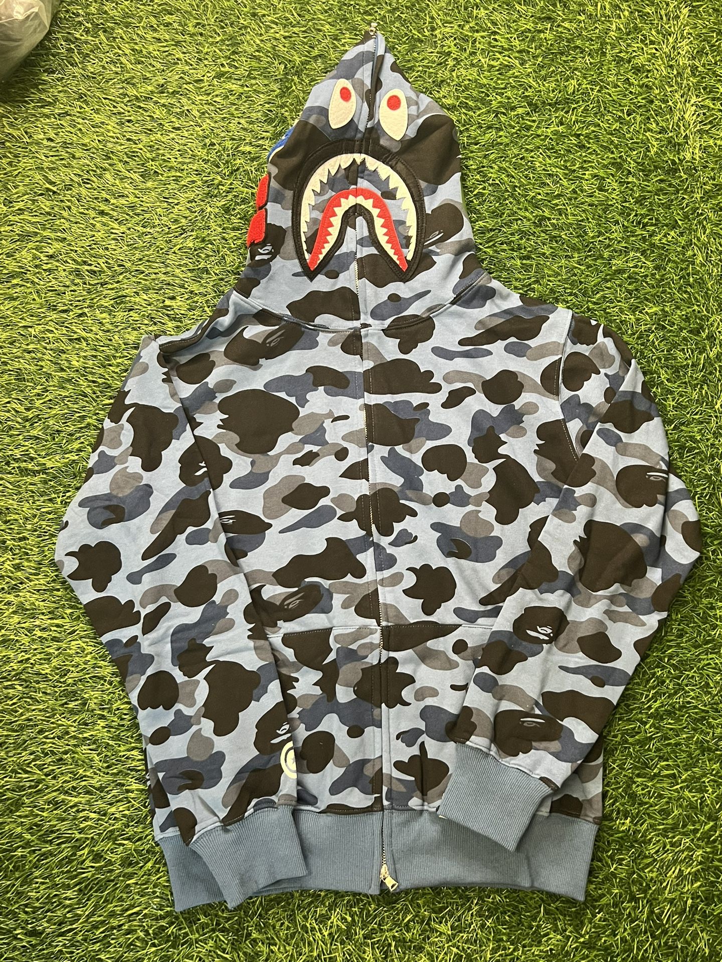 Bape Blue Zip Up