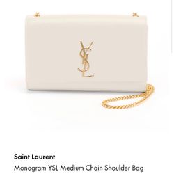 Saint Laurent Monogram Ysl Medium Chain Shoulder Bag