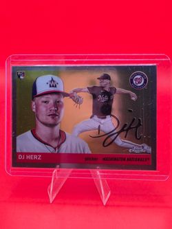 2025 Topps Chrome Platinum DJ Herz Rookie Card #355 Washington Nationals RC