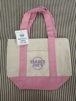 🩷 Trader Joes Mini Canvas Tote