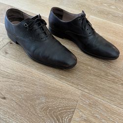 Salvatore Ferragamo Men’s Dark Brown Leather Dress Shoes