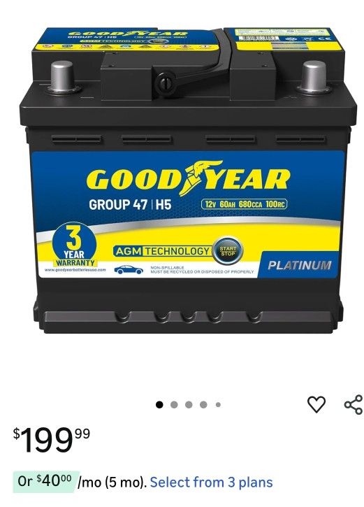 H5/Group 47 *NEW* Car Battery