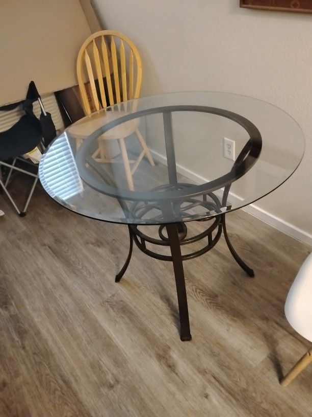 Round Glass Table