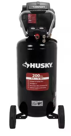 27 Gal. 200 PSI Oil Free Portable Vertical Electric Air Compressor