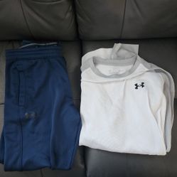 Under Armour Blue Jogger Sweats Medium 