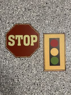 Stop Sign And Traffic Light Sign
