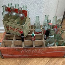 Coca Cola Crate and Bottles