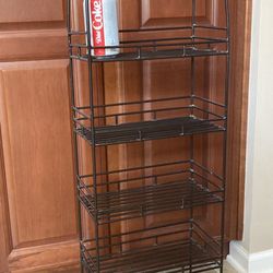 Wrought Iron Freestanding Organizer Display Shelf Unit - Vintage 