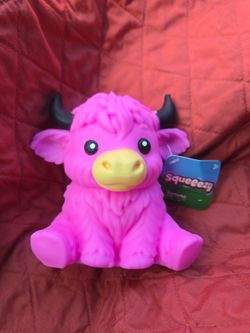 Squeeezy Pink Bull Squishy Toy