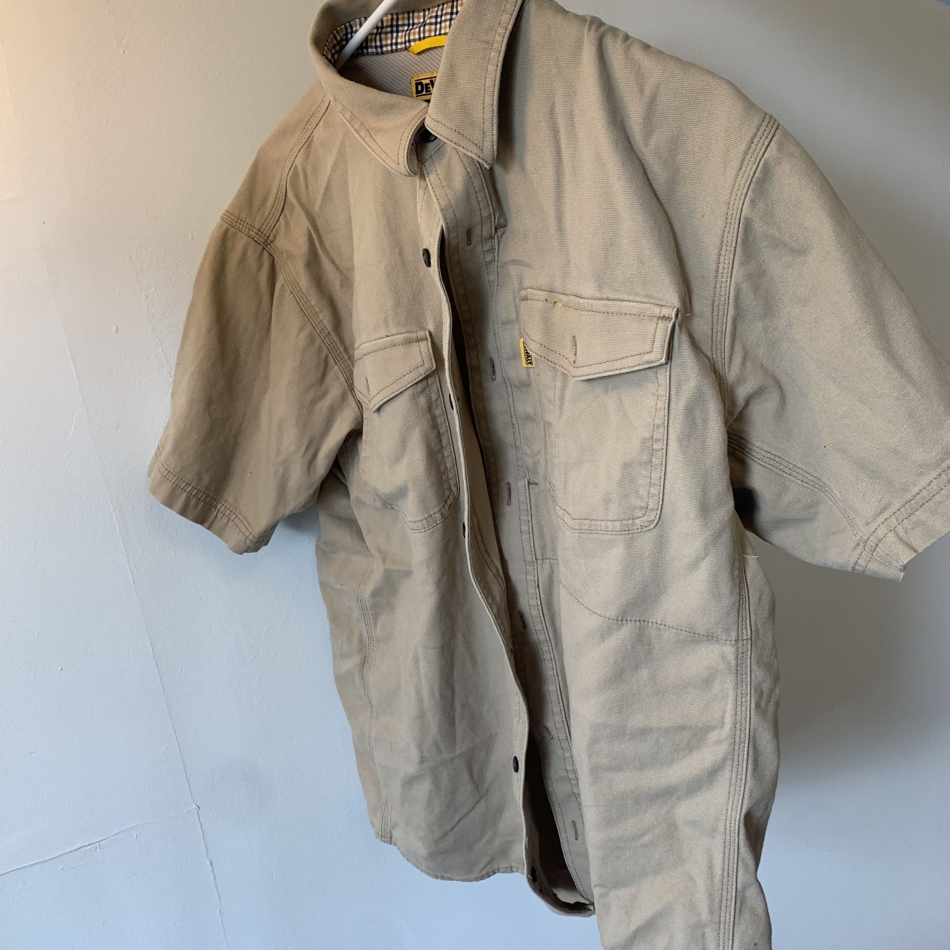 DeWalt Beige Work Shirt 