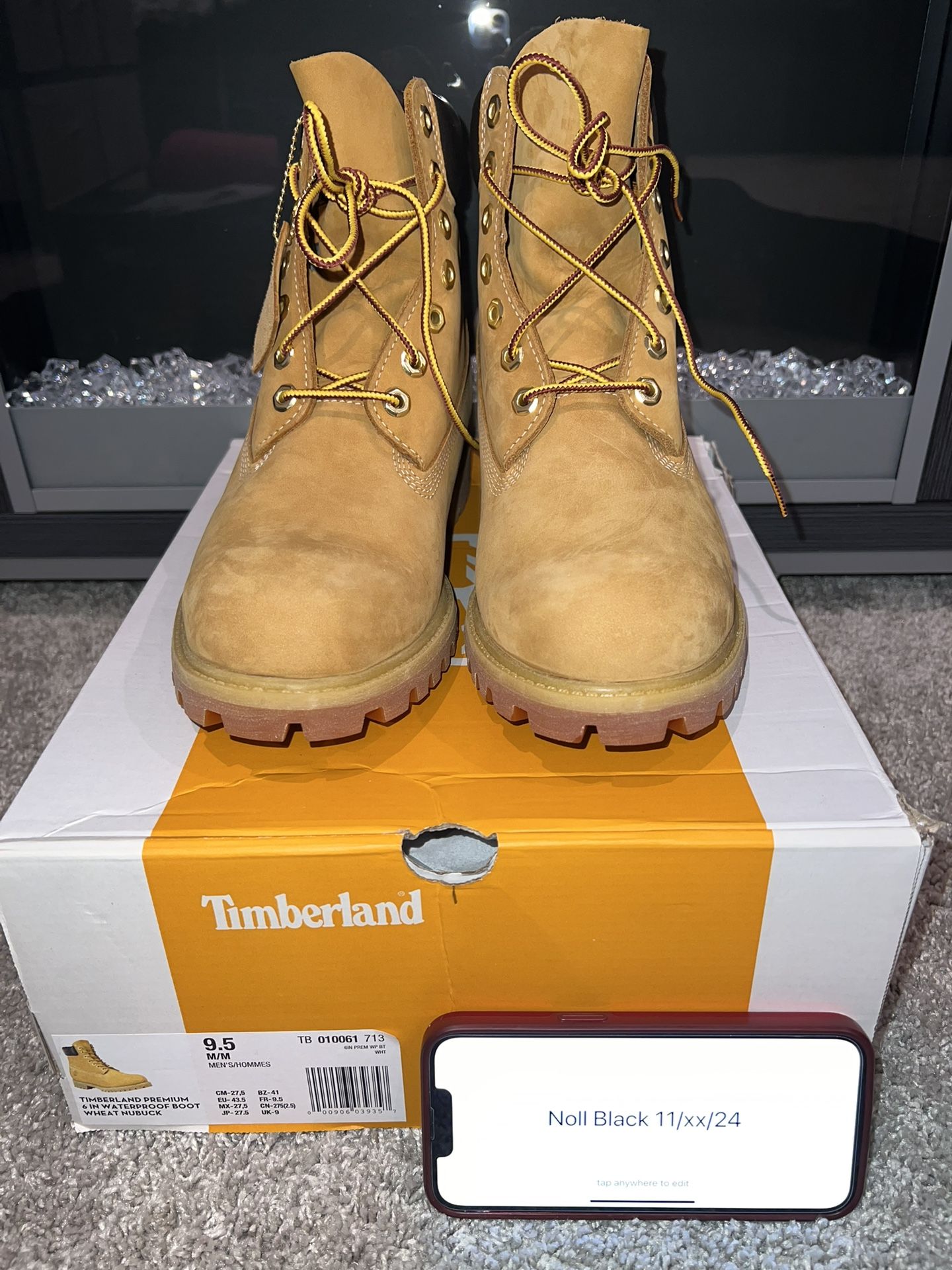Timberland 6” Wheat Workboot Size 9.5 DS