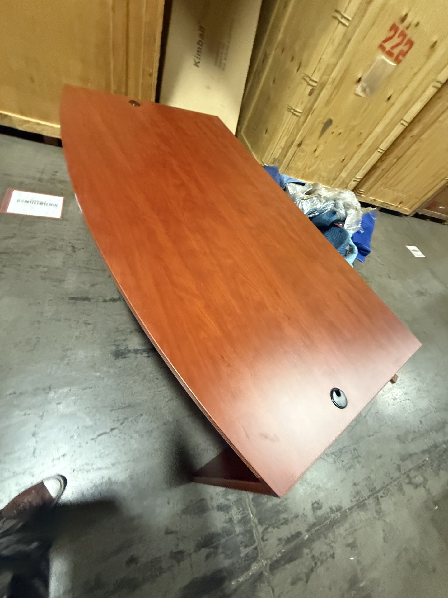 Very Nice Brown Wood Executive Desk