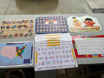 OU090426 Various Educational Laminated Activity Mats-