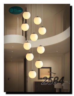 ykolupty 10-Light Black Chandelier – Modern Globe Pendant Light, Dimmable with Remote